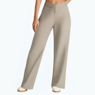 Versatile Striped High Waist Casual Pants