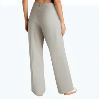 Versatile Striped High Waist Casual Pants
