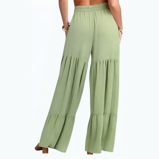 Loose High Waisted Draped Flared Pants