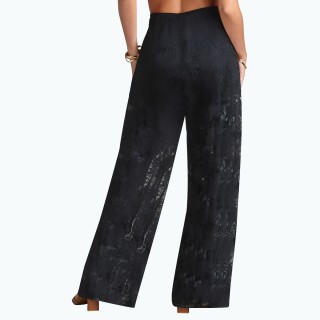 Sexy Thin Black Straight Pants