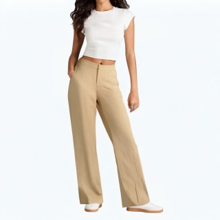 Fashionable Casual Simple Zipper Trousers